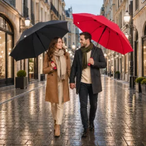 Parapluie Niel 23" en RPET à ouverture automatique personnalisé