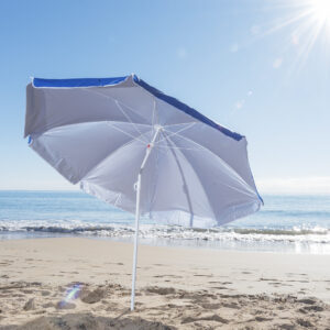 Parasol de plage inclinable personnalisé