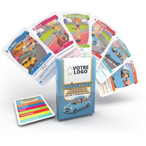 Jeu de 7 familles - Thème "Prévention routière" personnalisé – Image 1