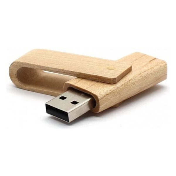 Clé USB Twist Bambou Éco personnalisée – Image 2