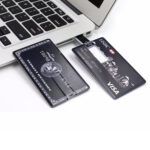 Clé USB Éco en PET recyclé ultra plate et pliable personnalisée