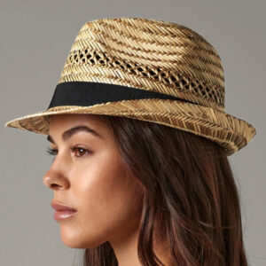 Chapeau en Paille Naturelle personnalisé