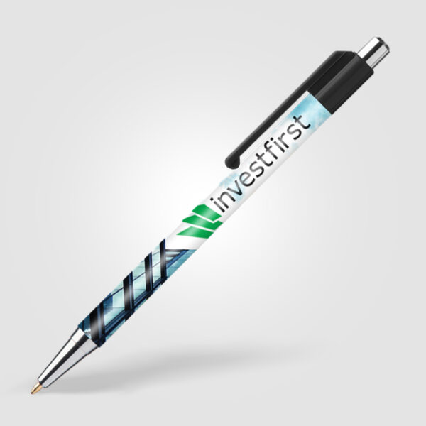 Stylo Astaire chrome avec trim coloré – Image 2
