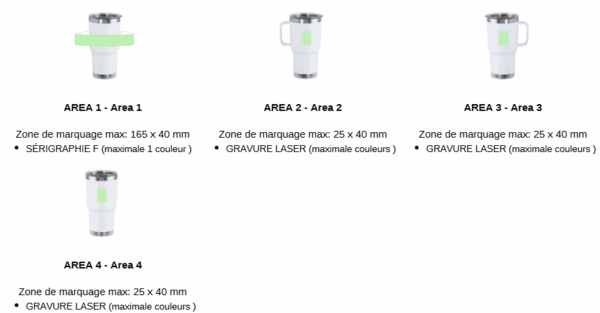 Tasse Thermique de Table en Acier Inox Recyclé personnalisée – Image 7
