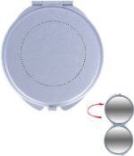 Miroir de poche double en aluminium personnalisé – Image 2