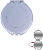Miroir de poche double en aluminium personnalisé – Image 3
