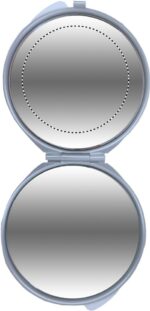 Miroir de poche double en aluminium personnalisé – Image 5
