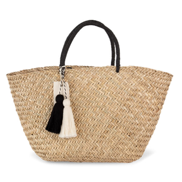 Panier shopping en paille Kimood personnalisé – Image 2