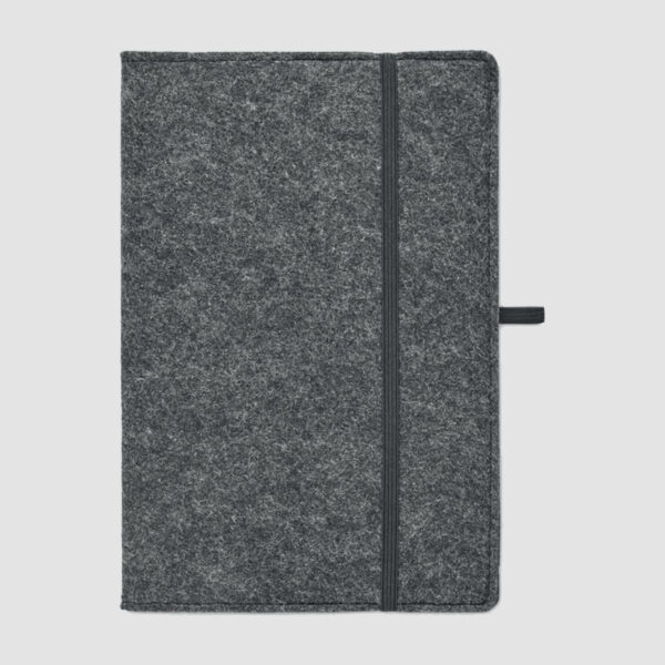 Carnet A5 en feutre RPET personnalisé – Image 1