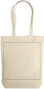 Sac shopping en toile anses longues personnalisé - 270 g/m² – Image 3