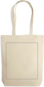 Sac shopping en toile anses longues personnalisé - 270 g/m² – Image 5