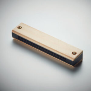 Harmonica en ABS finition bois personnalisé