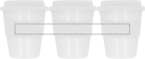 Gobelet simple paroi en polypropylène blanc brillant personnalisé - 350 ml – Image 5