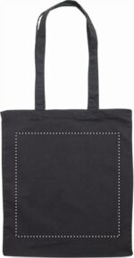 Sac shopping en coton avec anses longues personnalisé - 140gr/m² – Image 3
