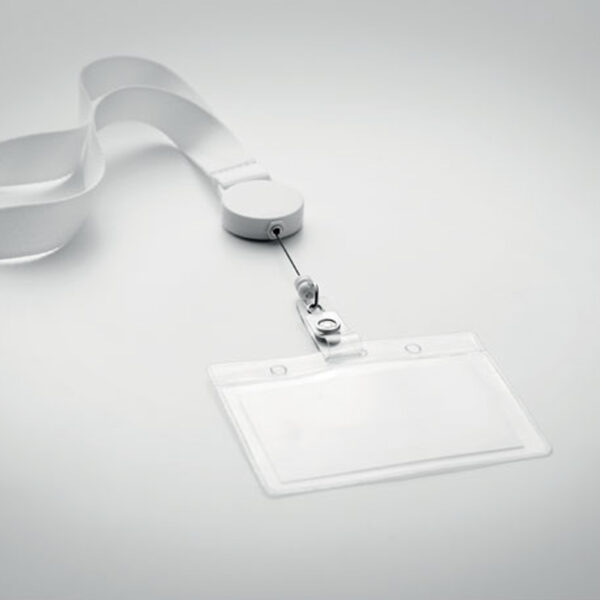 MO9852.jpg Lanyard Polyester avec Porte-Badge Extensible personnalisé – Image 1