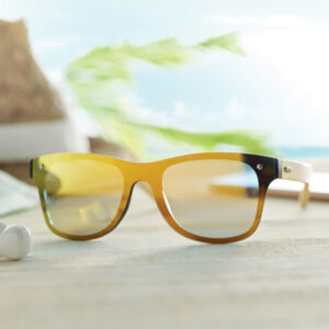 Lunettes de Soleil Bambou & Verres Miroirs personnalisées