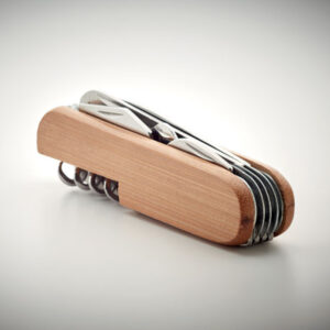 Couteau multi outils en bambou personnalisé