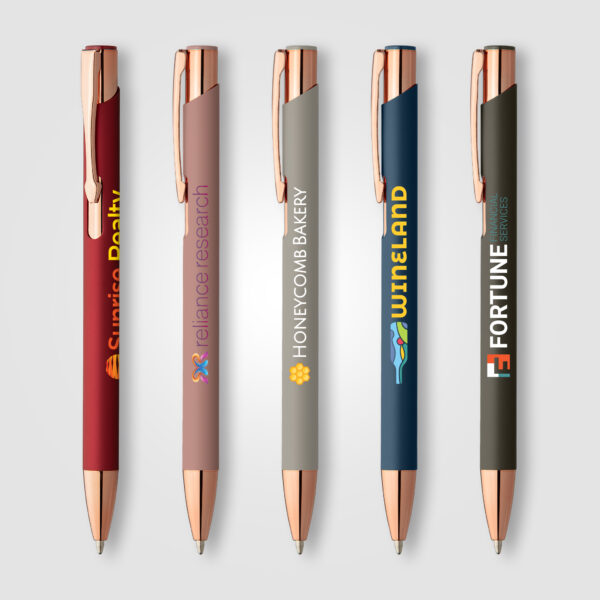 Stylo Crosby Softy Rose Gold personnalisé – Image 1