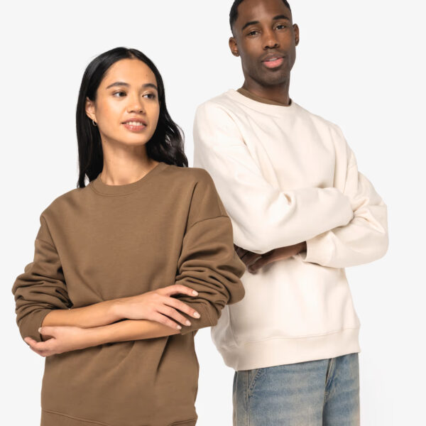 NS407-0.jpg Sweat écoresponsable oversize unisexe personnalisé – Image 1
