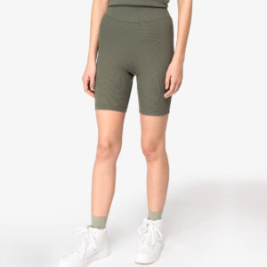Short écoresponsable côtelé femme personnalisé