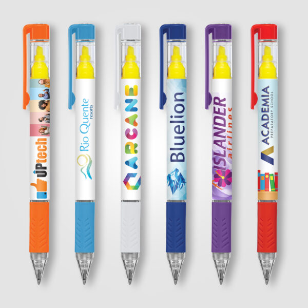 PDE.jpg Stylo surligneur Bergman avec grip coloré – Image 1