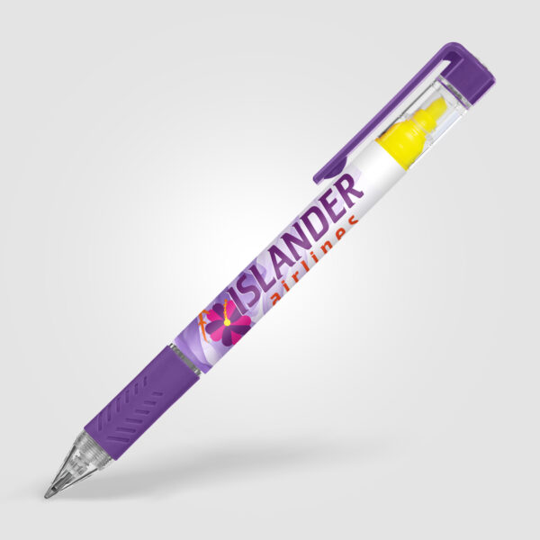 Stylo surligneur Bergman avec grip coloré – Image 7