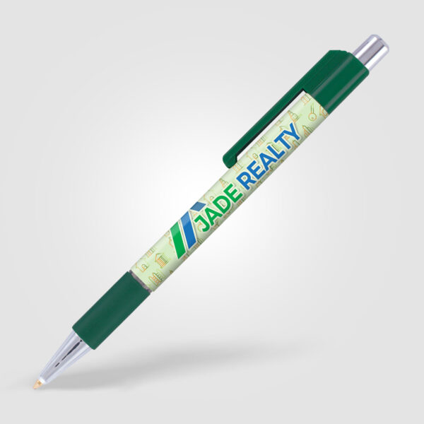 Stylo Bille Astaire Chrome avec grip coloré – Image 2