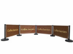 Barrières de café publicitaires extérieures personnalisées – Image 2