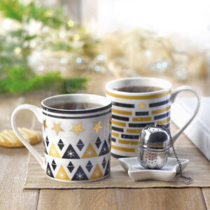 Ensemble tasse, filtre et soucoupe personnalisé