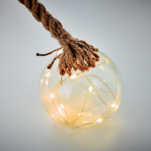 Boule en verre lumineuse Ø 8 cm personnalisée