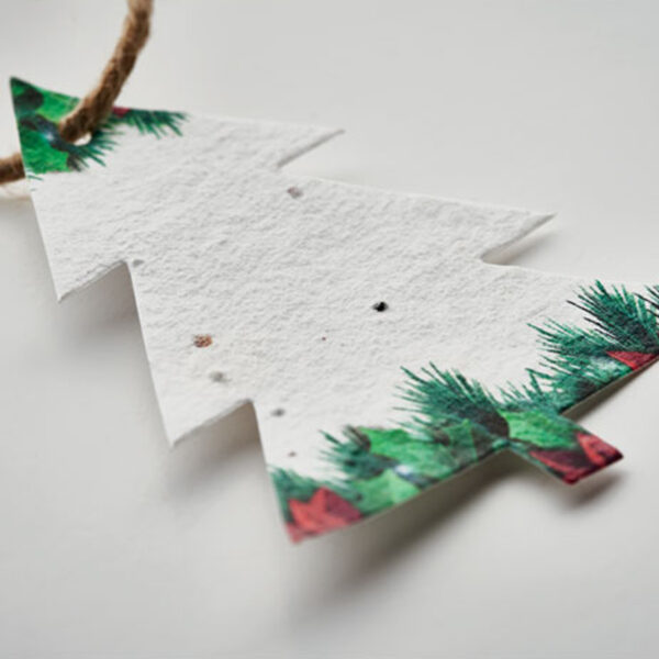 Décoration de Noël en papier semences personnalisée – Image 1
