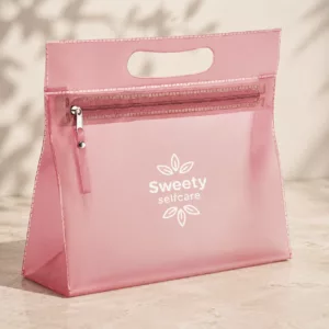 Trousse transparente en PVC personnalisée