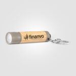 Porte-clés Lampe Torche LED en Bambou personnalisé – Image 5