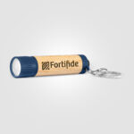 Porte-clés Lampe Torche LED en Bambou personnalisé – Image 2
