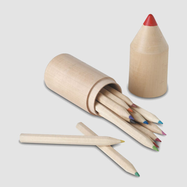 it2691.jpg Set de 12 crayons en bois personnalisés – Image 1