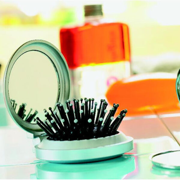 Brosse miroir pliable personnalisée – Image 1