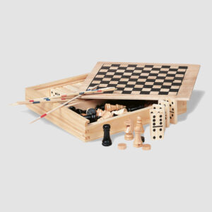 Coffret en bois 4 jeux personnalisé