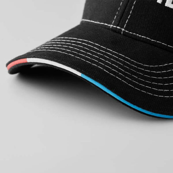 Casquette de baseball en coton à visière sandwich personnalisée – Image 3