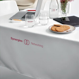 Grande nappe rectangulaire en polyester personnalisée 180 g/m²