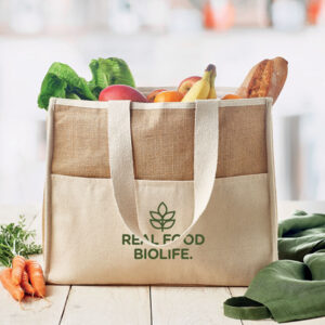 Sac Shopping / Réfrigérant en Jute personnalisé