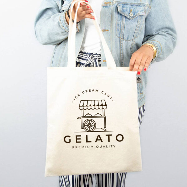 mo6190.jpg Sac shopping en coton bio personnalisé - 140g/m² – Image 1