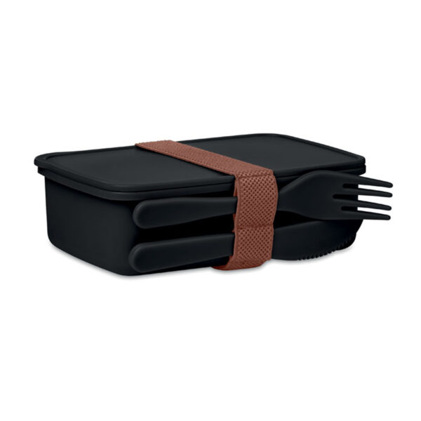 Boîte à lunch en PP avec couverts personnalisée - 700 ml – Image 3