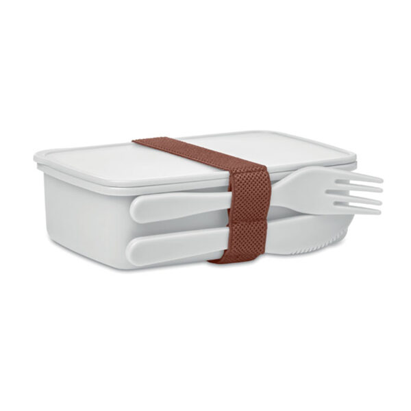 Boîte à lunch en PP avec couverts personnalisée - 700 ml – Image 4