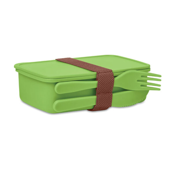 Boîte à lunch en PP avec couverts personnalisée - 700 ml – Image 2