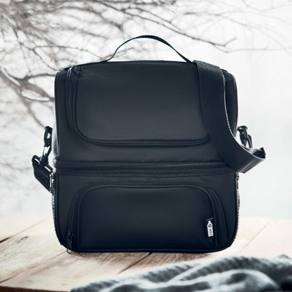 mo6287.jpg Sac isotherme en RPET 600D avec boîte à lunch réutilisable personnalisé – Image 1
