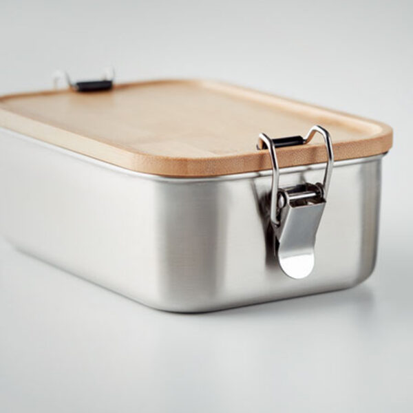 mo6301.jpg Boîte à Lunch en Acier Inoxydable avec Couvercle en Bambou personnalisée – Image 1
