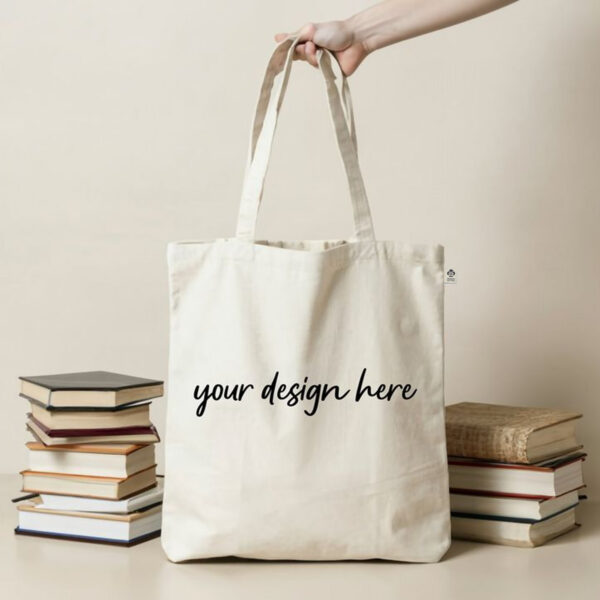mo6632.jpg Sac shopping en coton biologique personnalisé - 180 g/m² – Image 1