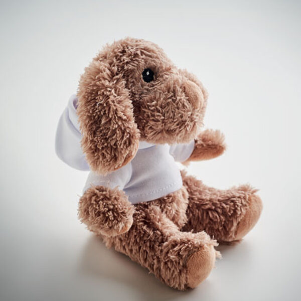 mo6806.jpg Peluche Chien avec Pull à Capuche personnalisée – Image 1
