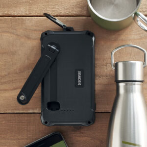 Powerbank solaire 8000 mAh avec dynamo manivelle personnalisé