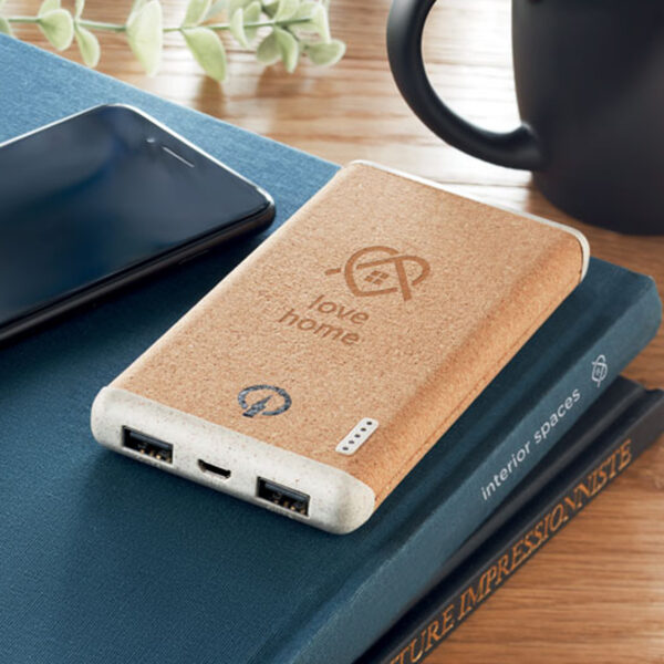 Chargeur sans fil 10W + Powerbank 10 000 mAh personnalisé – Image 1